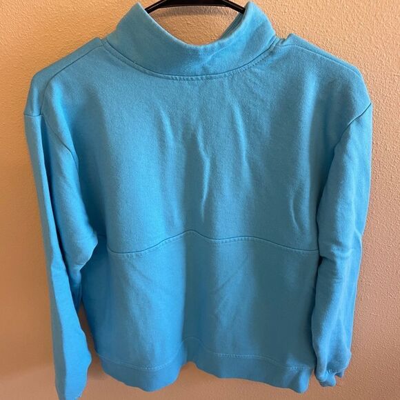 Ladies lace up grommet neck pullover sz M EUC - Picture 4 of 5
